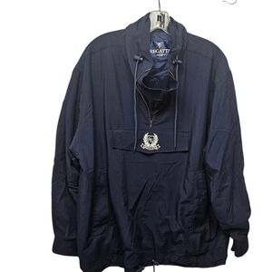 Regatta Sport Mens Vintage Navy Blue Packable Hood Anorak Windbreaker Jacket M